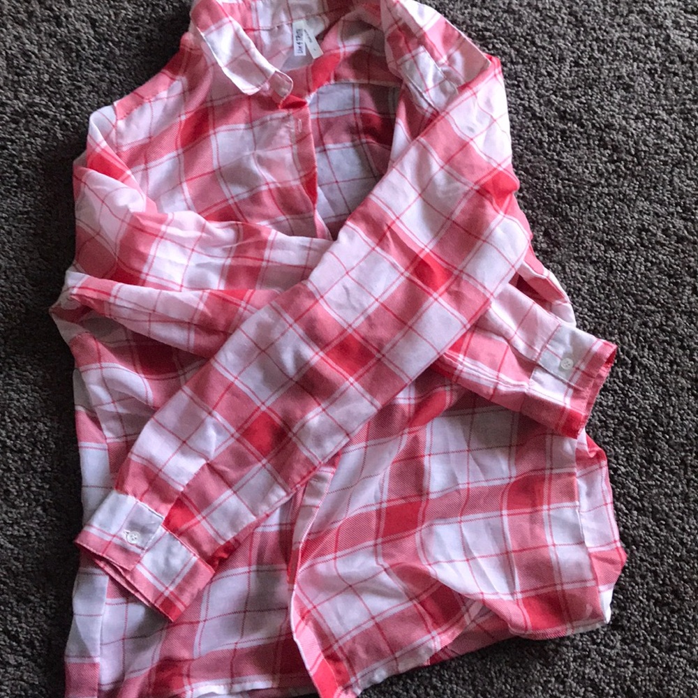 Light Plaid blouse
